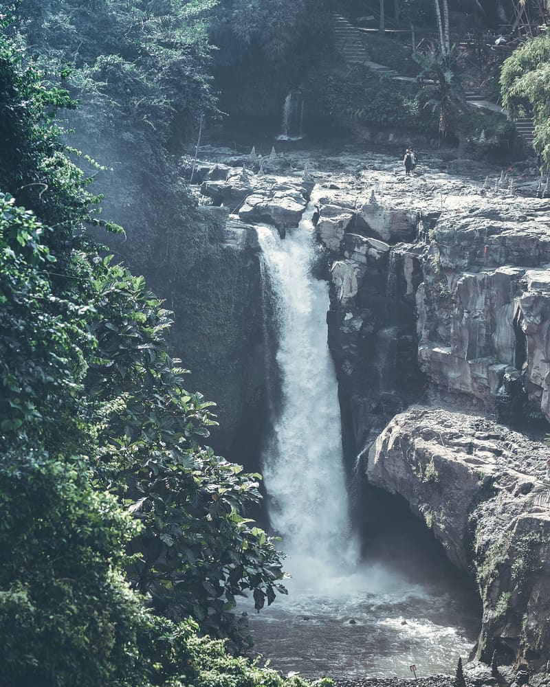 Tegenungan Waterfall dropping into a jungle gorge near Ubud, Bali